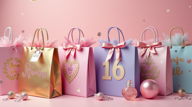 sweet 16 birthday gift bags